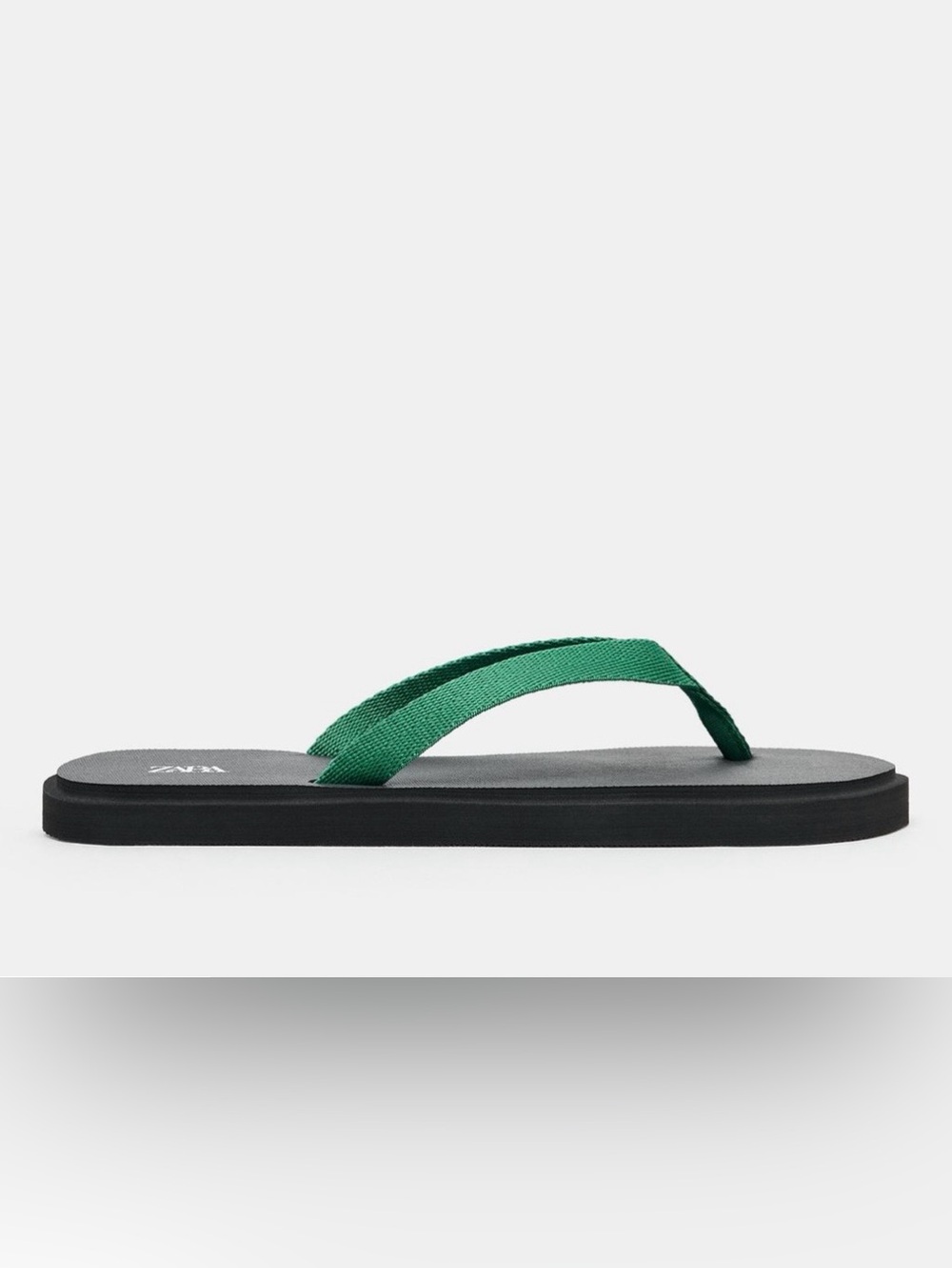 ZARA CONTRAST FLAT SANDALS NWT
Size: 6½ * Color: GREEN